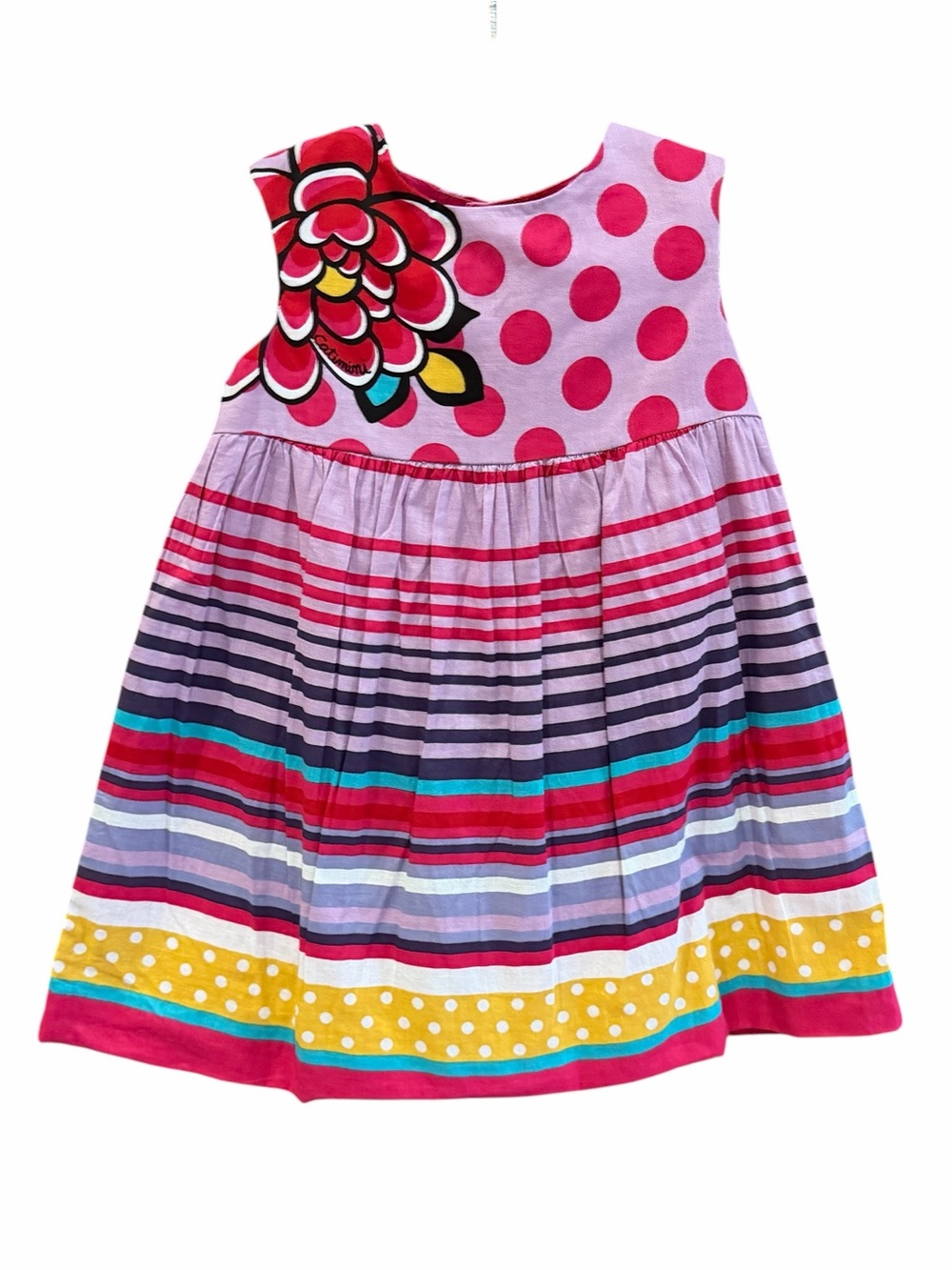 CATIMIMI‎ France Floral Pink Cotton Dress 12mo